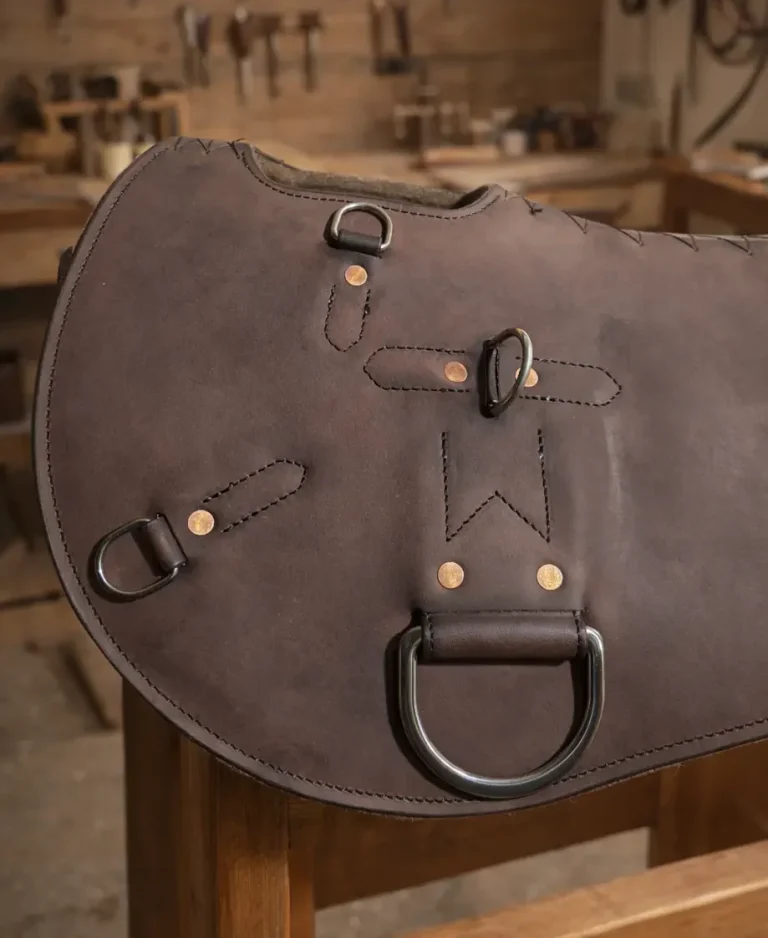 Detailansicht des Ausbildungspads mit Filzkörper und Befestigungsringen