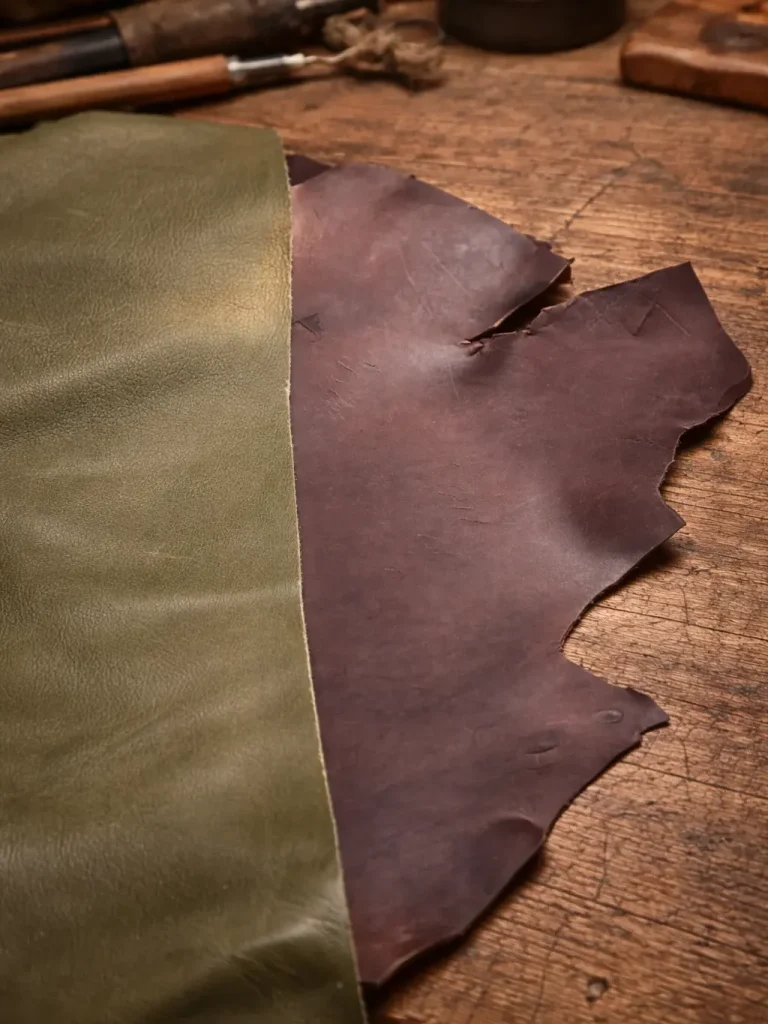 Ausgewählte Lederhäute für die Fertigung von Zaum und Halfter