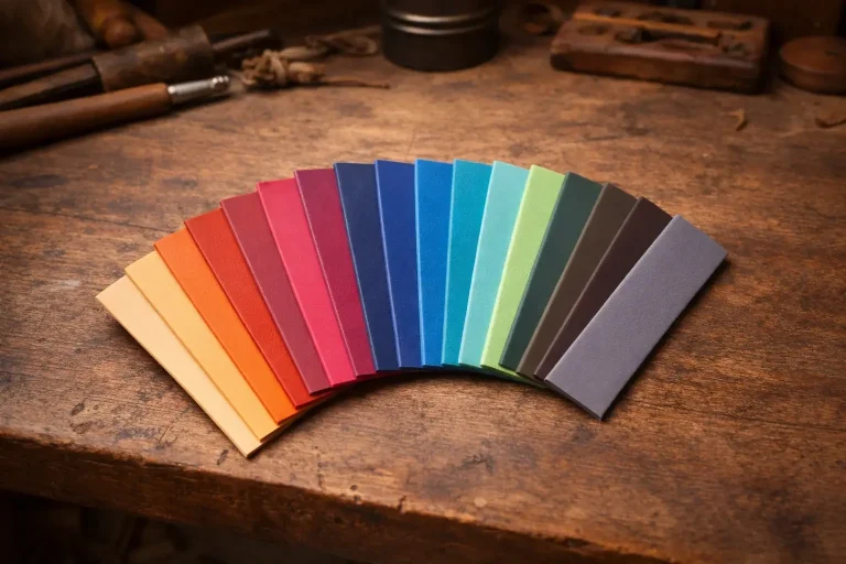 Biothane Farbfächer mit verschiedenen Farben für Halfter und Zubehör