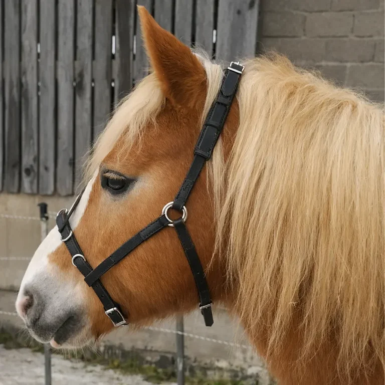Alleskönner Lederkappzaum am Pferd für Bodenarbeit
