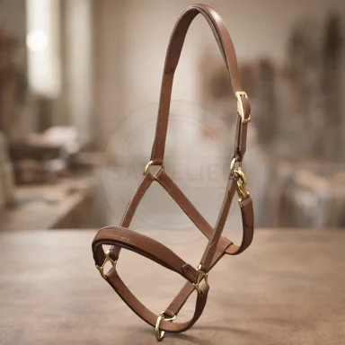 klassisches Lederhalfter aus der Sattelier Werkstatt