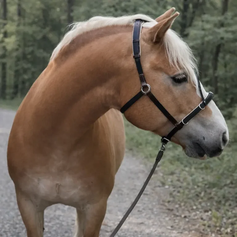 Alleskönner Lederkappzaum am Pferd mit Führfunktion über den Kinnring