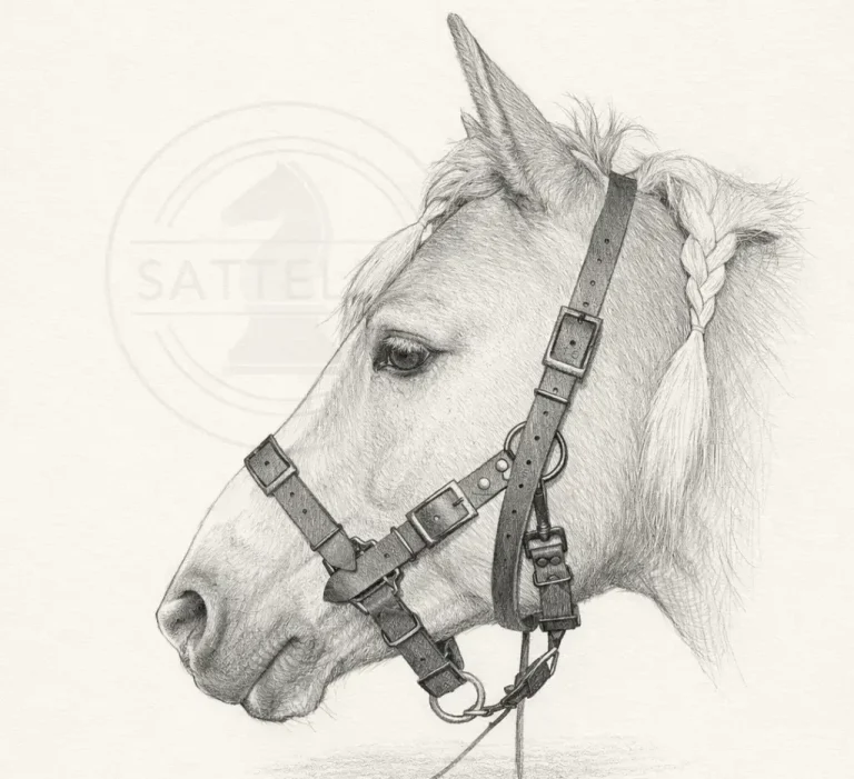 Anpassung eines Lederhalfters an die Kopfform des Pferdes